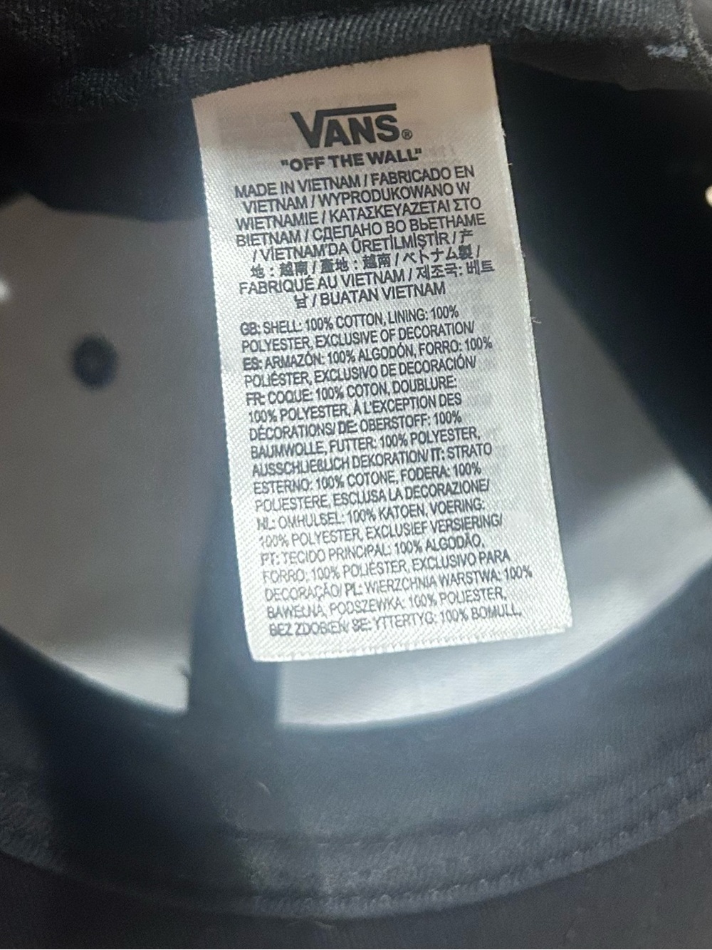 Vans Black Snapback Hat with Flat Brim - Picture 6 of 6